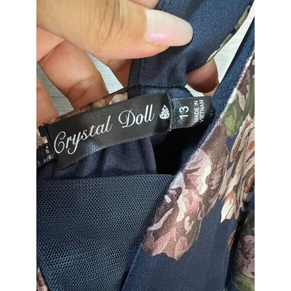 CRYSTAL DOLLS‎ Womens Black Floral Sleeveless 13 Juniors - Picture 10 of 10